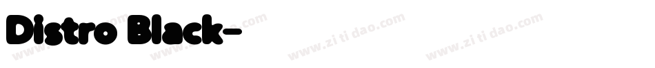 Distro Black字体转换